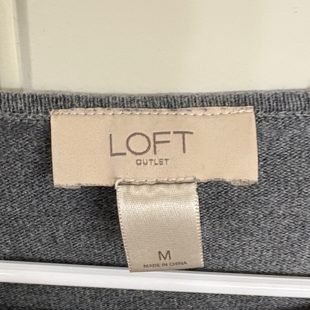 Loft Gray Women's Ruffle Top - Picture 4 of 8